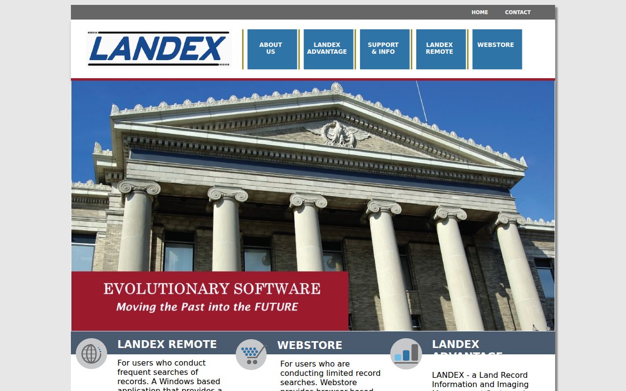 Allentown ZIP code directory reference showing the LANDEX recorded-deed search source